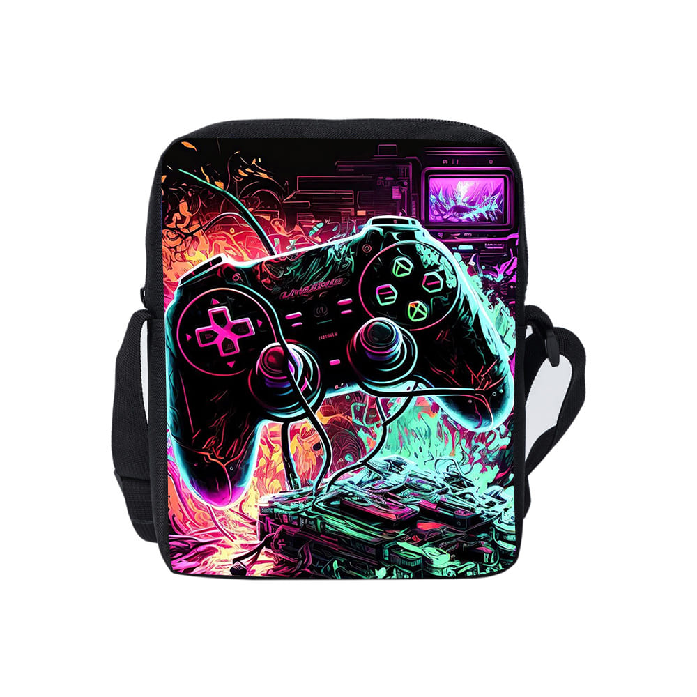 Gaming Accessories For Kids - Stylowa torba listonoszka z motywem gamepada,
