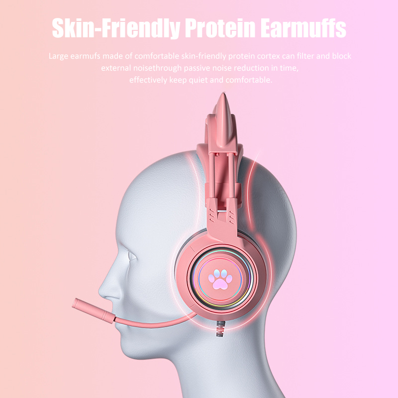 Słuchawki do gier z uchem kota – Gaming Accessories For Kids recenzja i cena